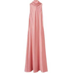 REISS FAE Satin Cape Maxi Dress